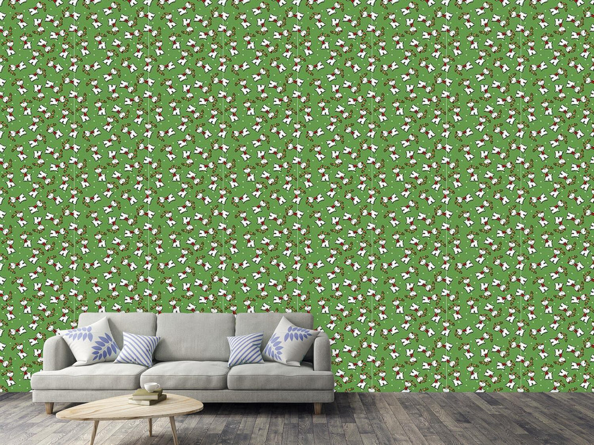 patterned-wallpaper-rudolph-the-red-nosed-reindeer
