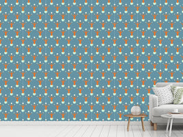 patterned-wallpaper-snowman-surrealism