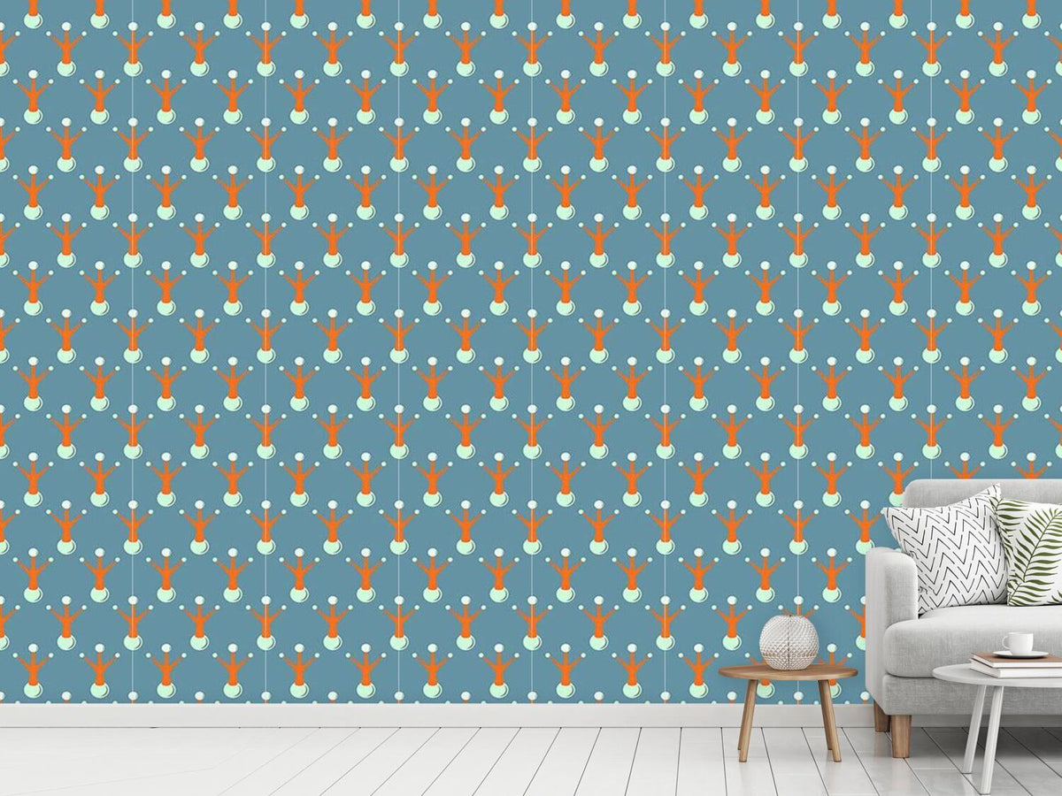 patterned-wallpaper-snowman-surrealism