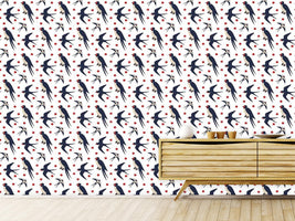 patterned-wallpaper-flying-swallows