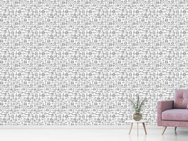 patterned-wallpaper-key-and-lock