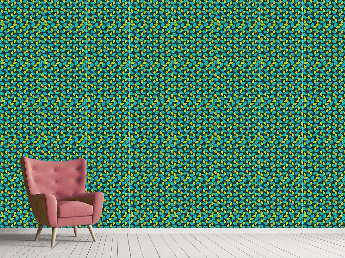 patterned-wallpaper-fruit-leaves