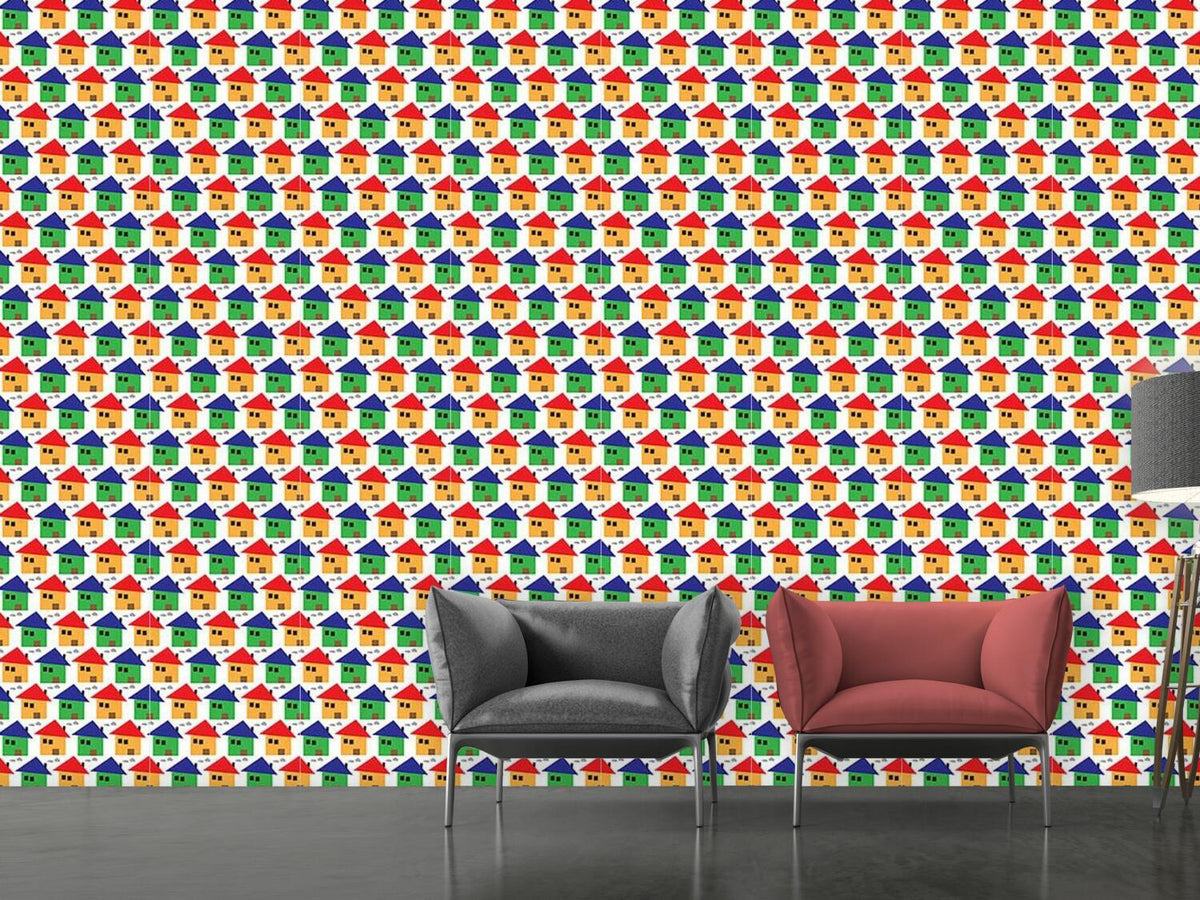 patterned-wallpaper-friendly-houses