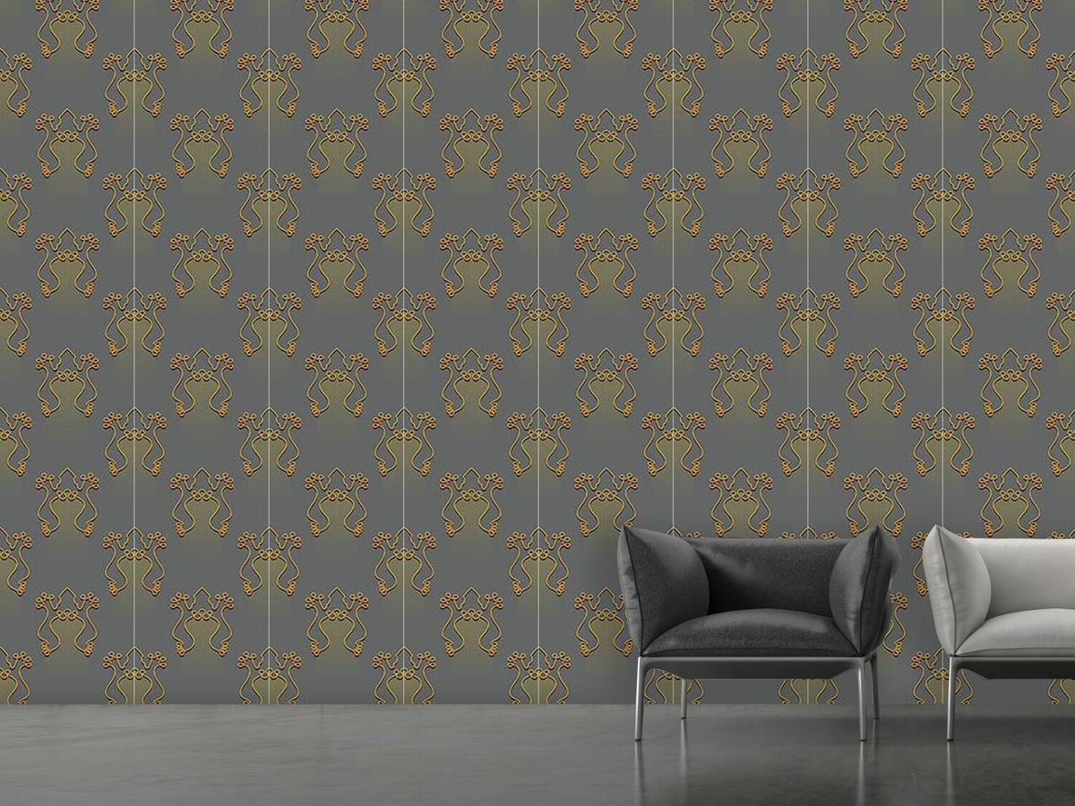 patterned-wallpaper-golden-frog