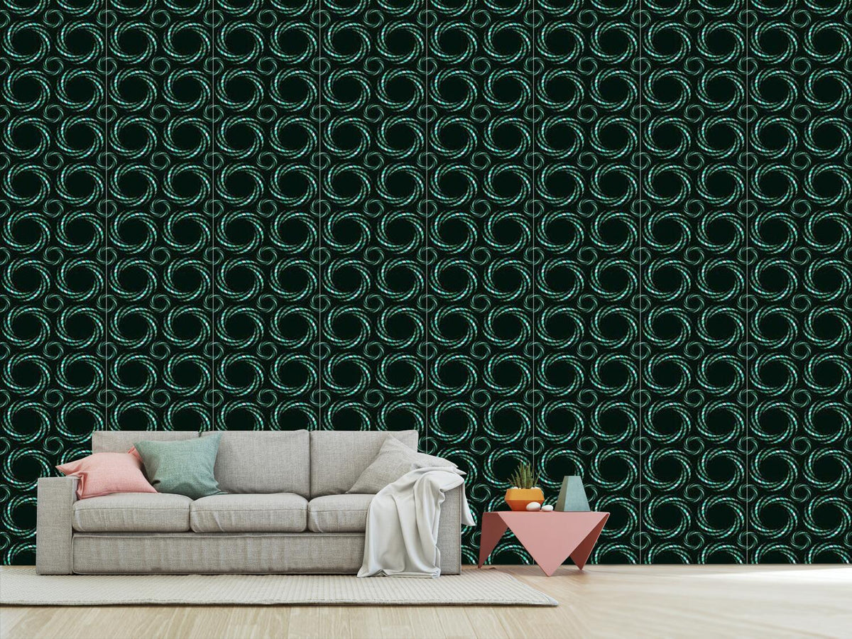 patterned-wallpaper-mosaic-spirals