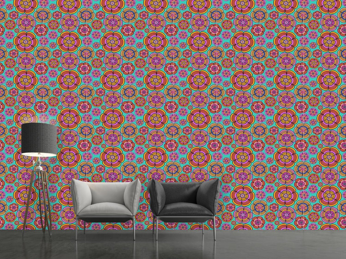 patterned-wallpaper-funky-flower-power