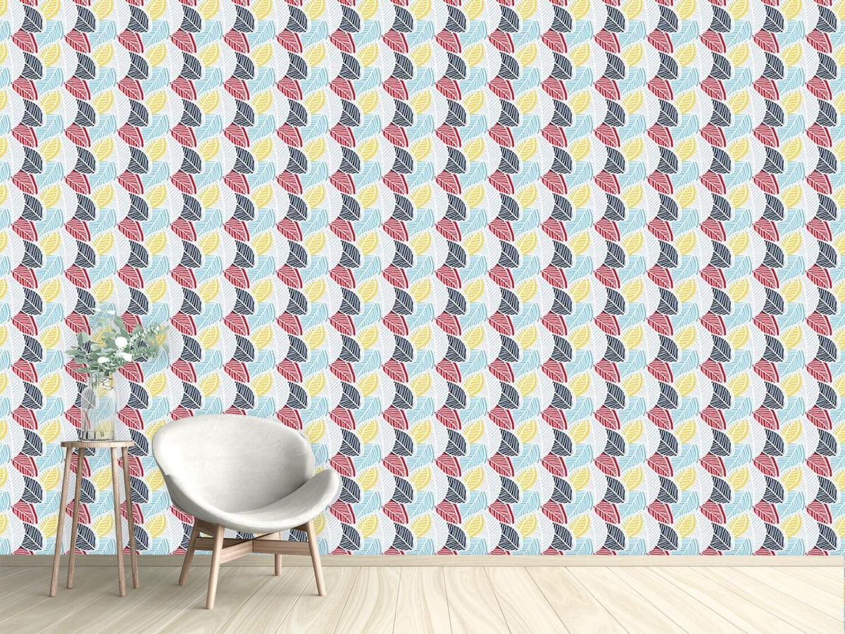 patterned-wallpaper-leaf-layers