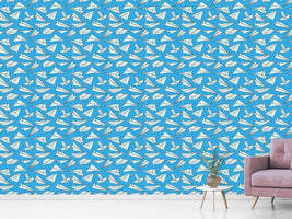 patterned-wallpaper-full-of-paper-planes