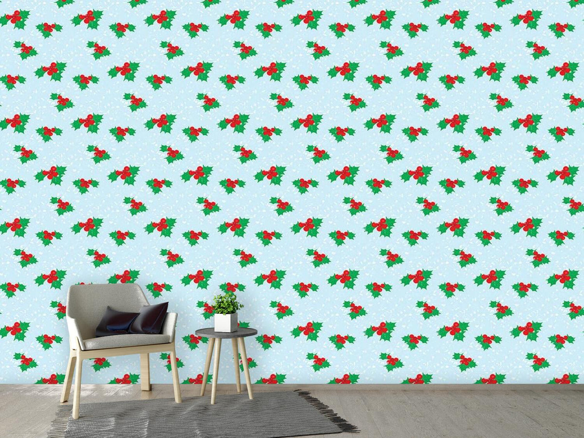 patterned-wallpaper-winterly-holly