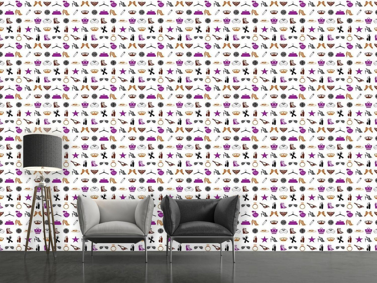 patterned-wallpaper-fashion-accessories