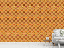 patterned-wallpaper-vintage-abstract-flowers