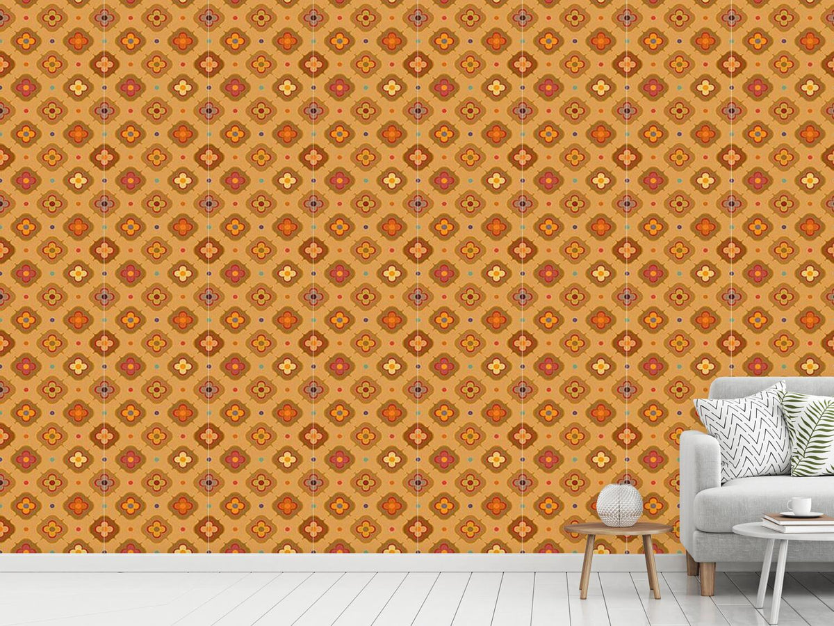 patterned-wallpaper-vintage-abstract-flowers