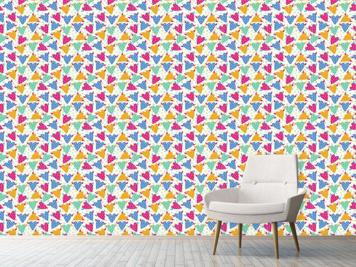 patterned-wallpaper-hundred-points-for-flying-hearts