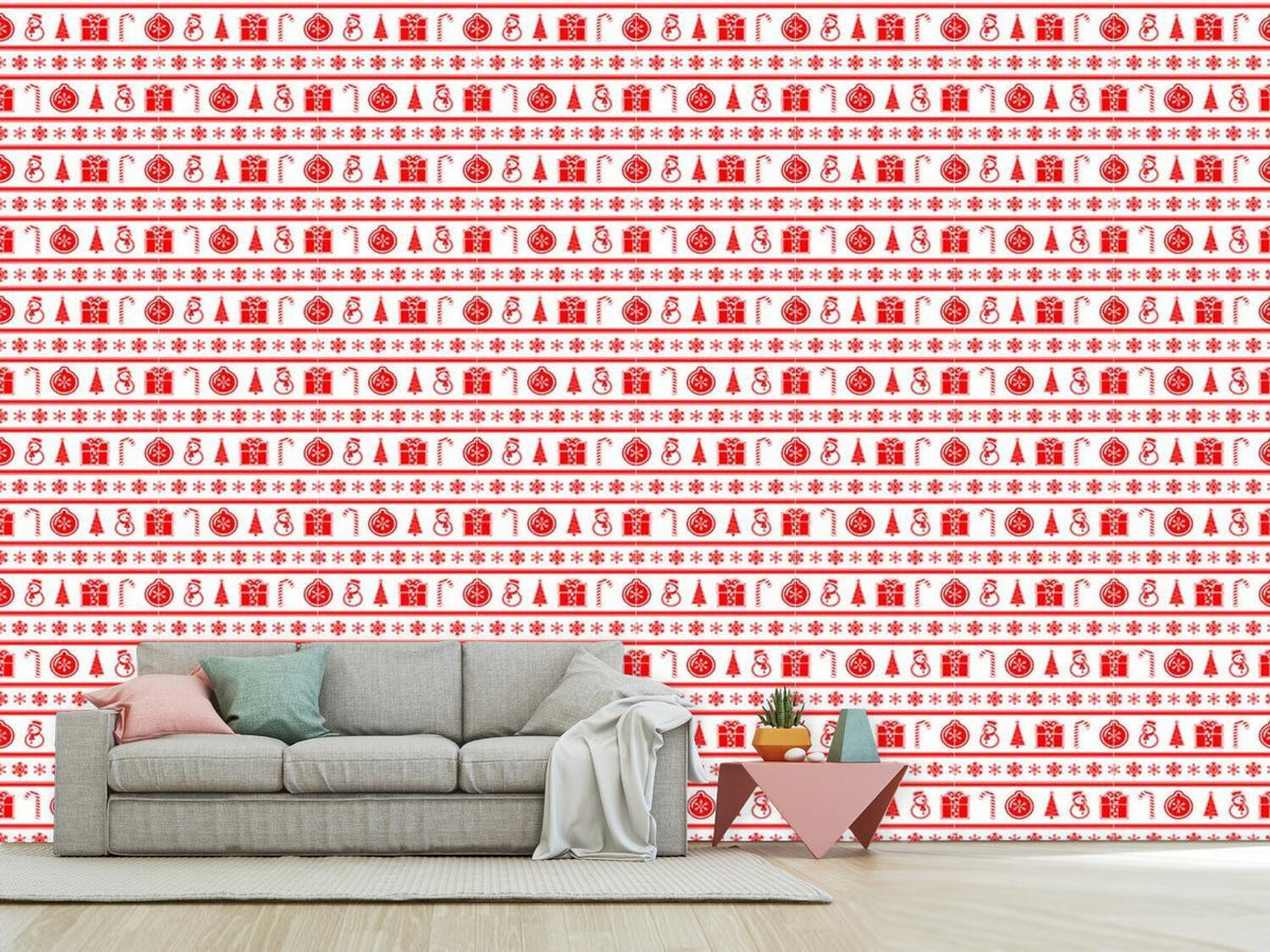 patterned-wallpaper-festive-decorations