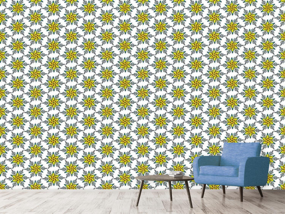 patterned-wallpaper-festive-snowflake