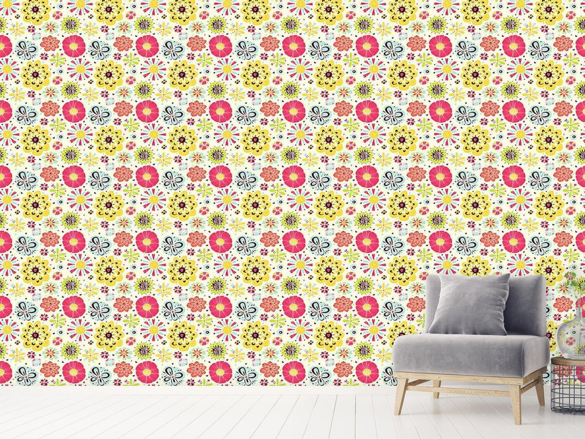 patterned-wallpaper-summer-splash-floral