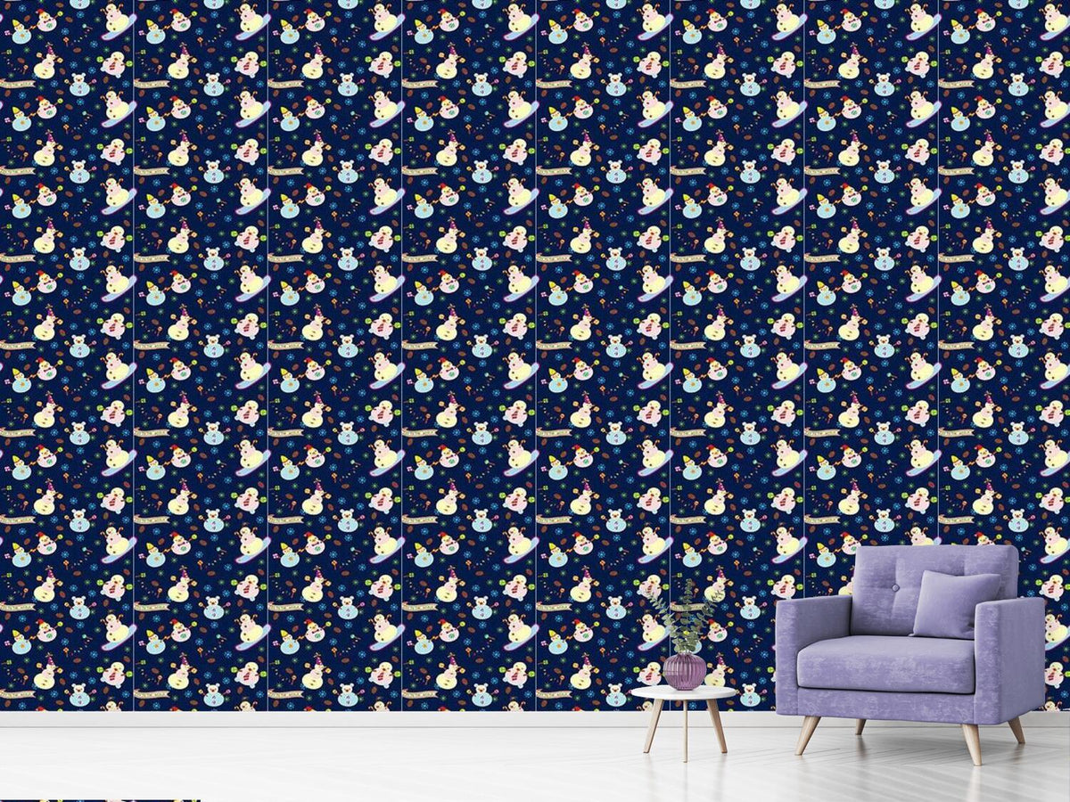 patterned-wallpaper-sweet-snowmen
