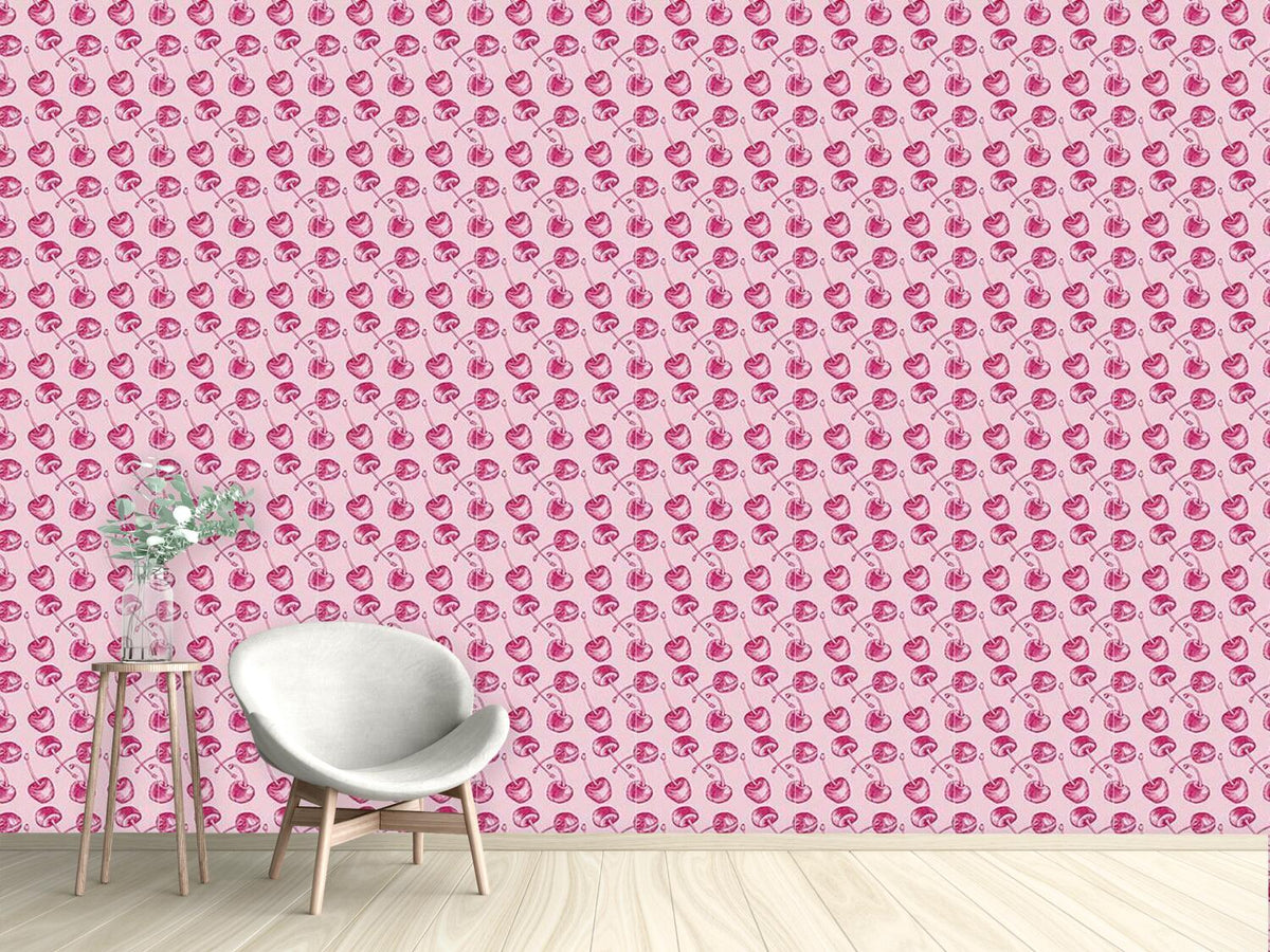 patterned-wallpaper-cherry-engraving