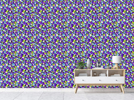 patterned-wallpaper-flower-dream-in-a-retro-dress