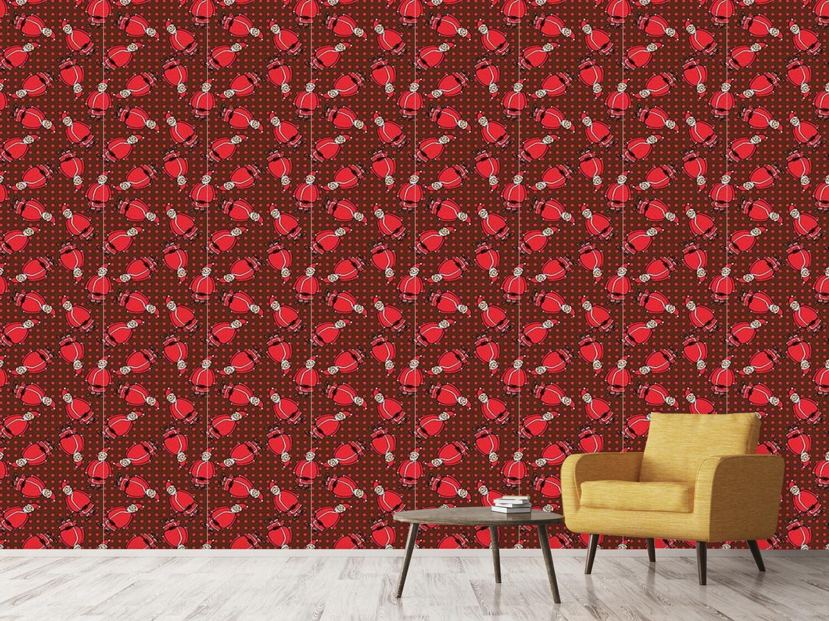 patterned-wallpaper-dotty-santa-brown