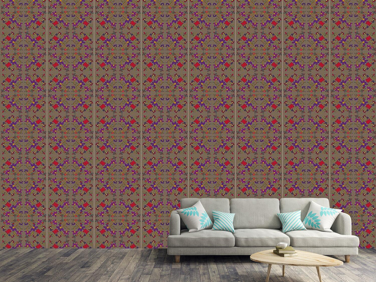 patterned-wallpaper-oriental-flowers