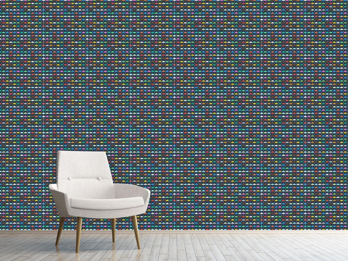 patterned-wallpaper-umbrella-and-raindrop