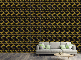 patterned-wallpaper-golden-weave
