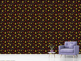 patterned-wallpaper-onion-chili-and-spoon