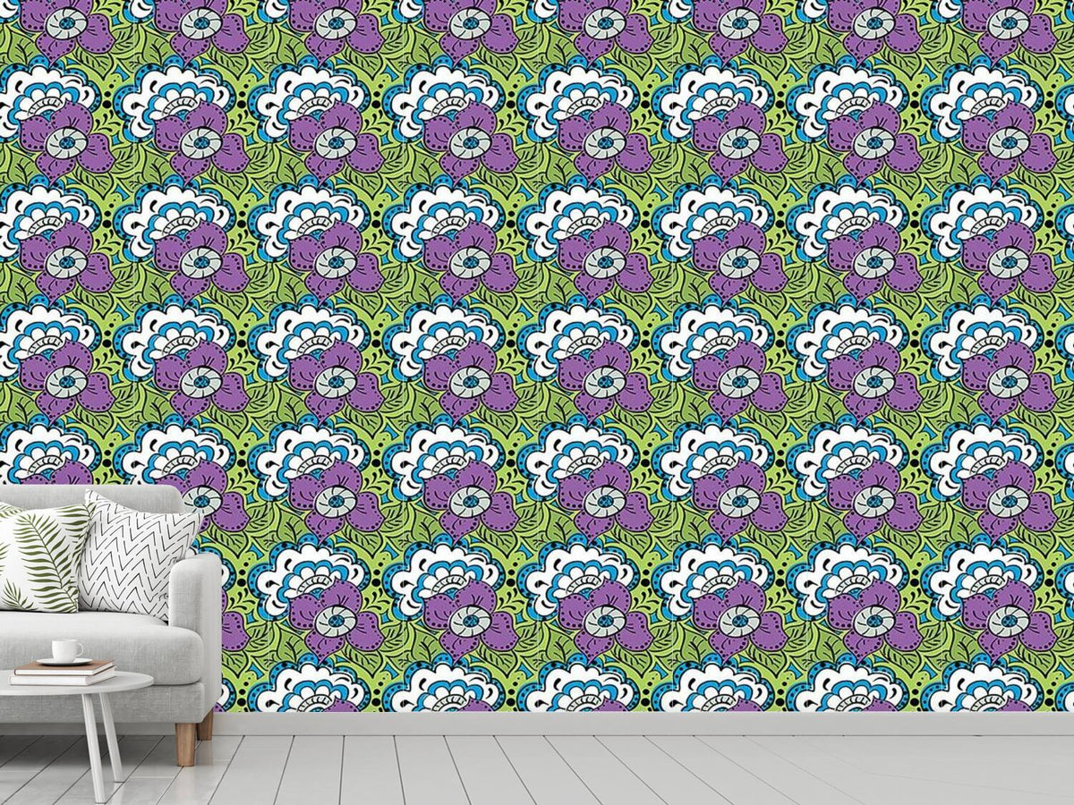 patterned-wallpaper-spring-doodle