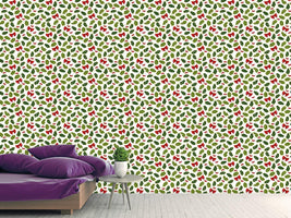 patterned-wallpaper-holly-christmas