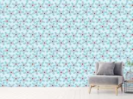 patterned-wallpaper-snowflakes
