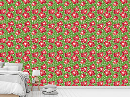 patterned-wallpaper-spring-petals