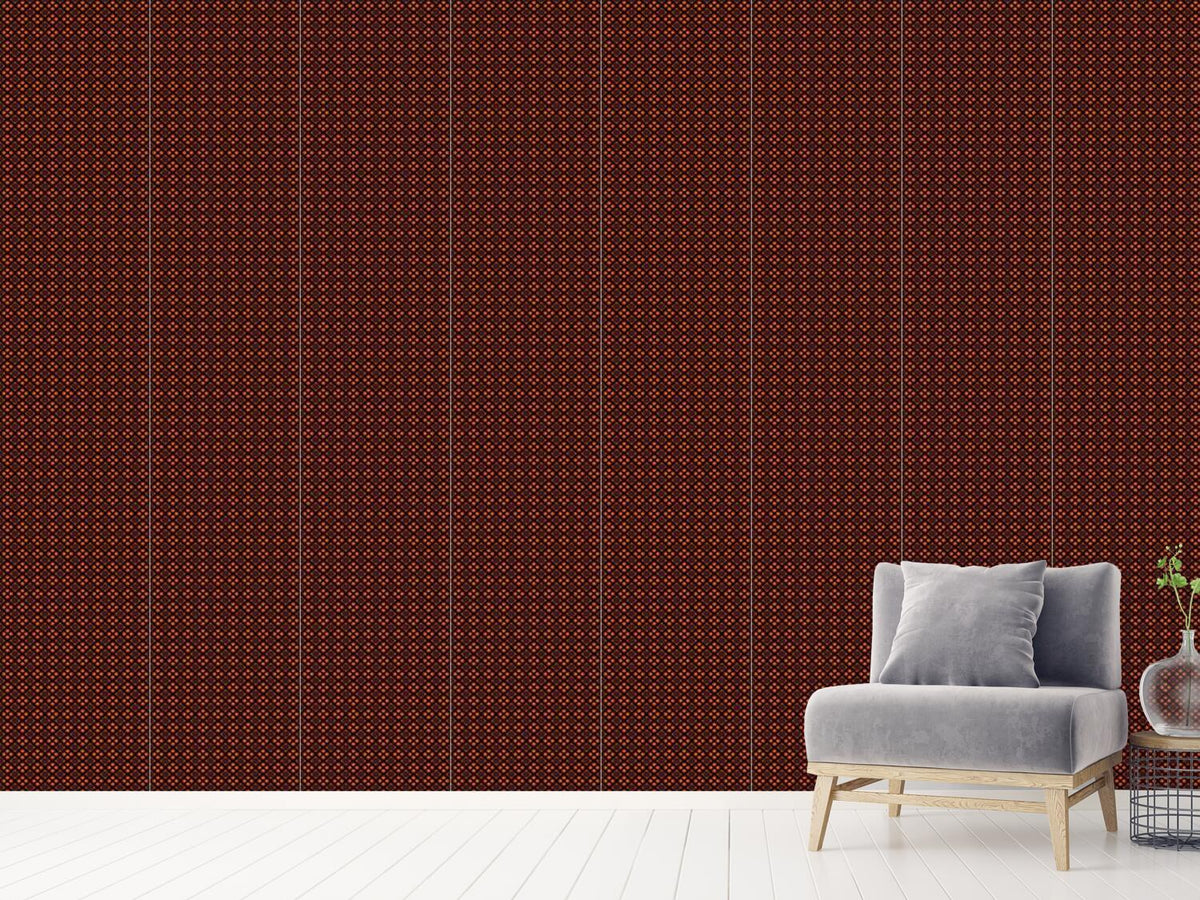 patterned-wallpaper-mesh-of-stars