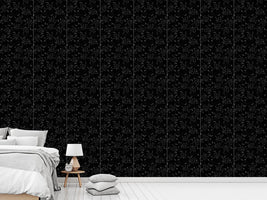 patterned-wallpaper-floral-shower