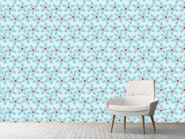 patterned-wallpaper-snowflakes