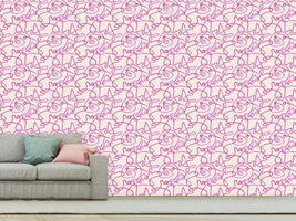 patterned-wallpaper-action-painting-pink
