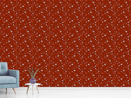 patterned-wallpaper-christmas-tree-decorations-red