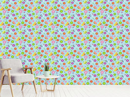 patterned-wallpaper-party-flowers