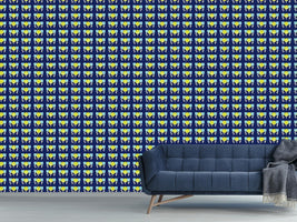 patterned-wallpaper-geometric-flower-garden