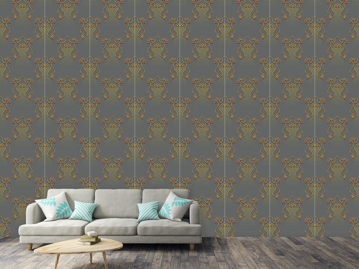 patterned-wallpaper-golden-frog