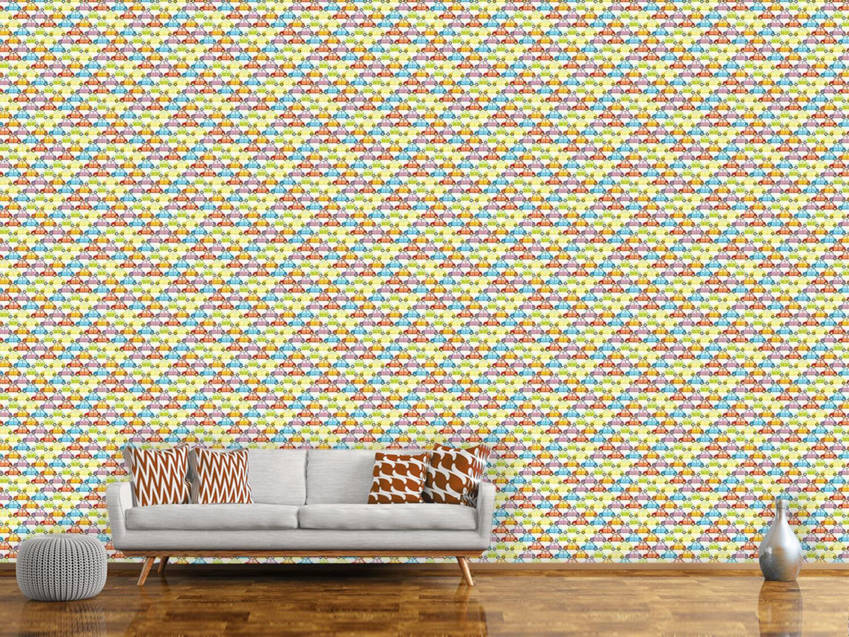 patterned-wallpaper-cars-jam-southbound