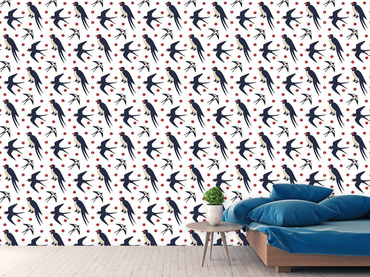 patterned-wallpaper-flying-swallows