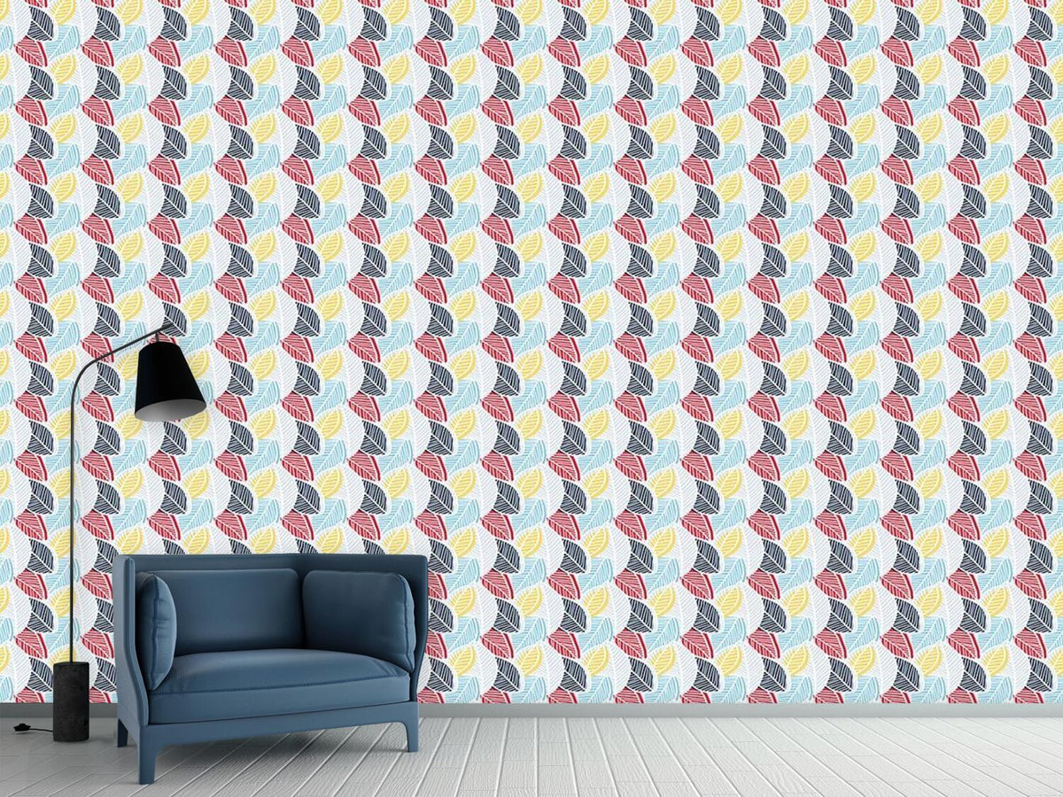 patterned-wallpaper-leaf-layers