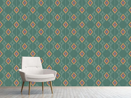 patterned-wallpaper-rhombs