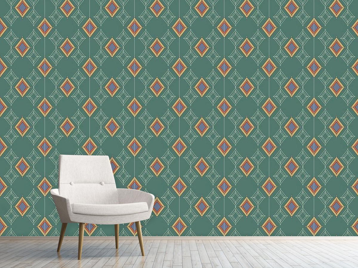 patterned-wallpaper-rhombs
