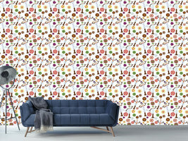 patterned-wallpaper-snowman