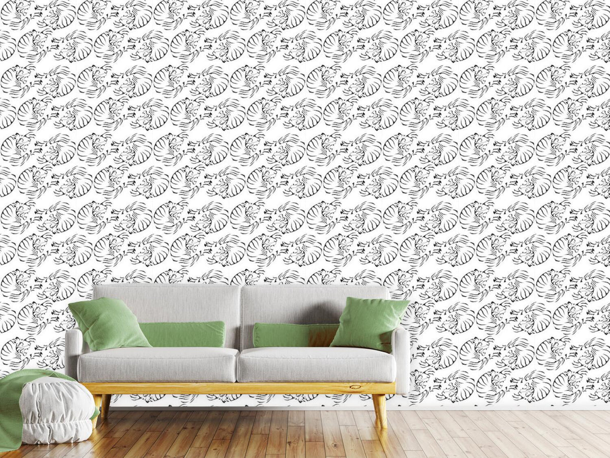 patterned-wallpaper-tiger-black-and-white