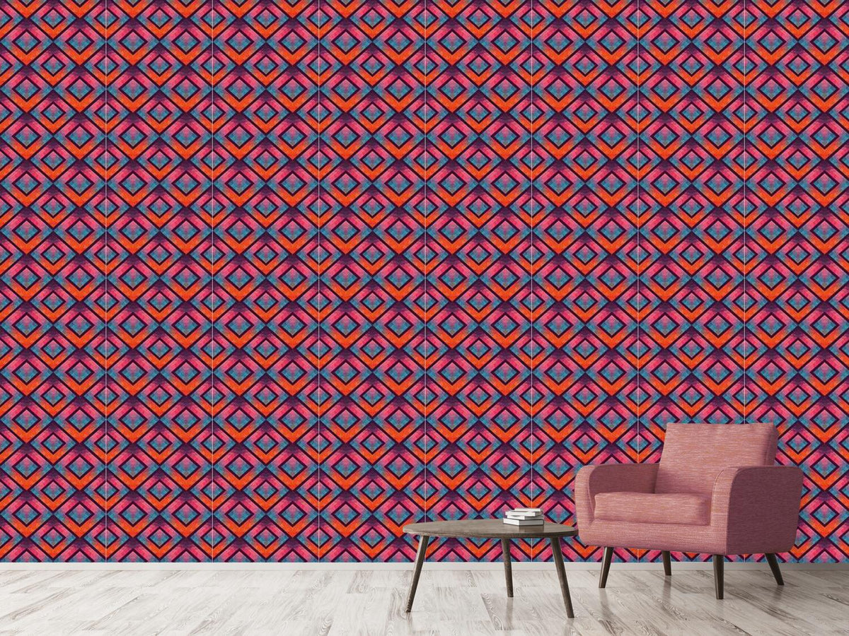 patterned-wallpaper-crystal-retro-mosaic