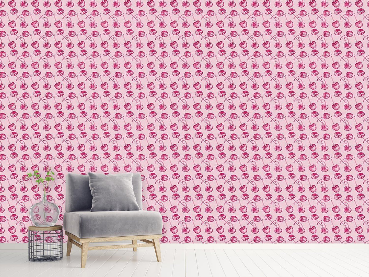 patterned-wallpaper-cherry-engraving