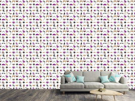 patterned-wallpaper-fashion-accessories